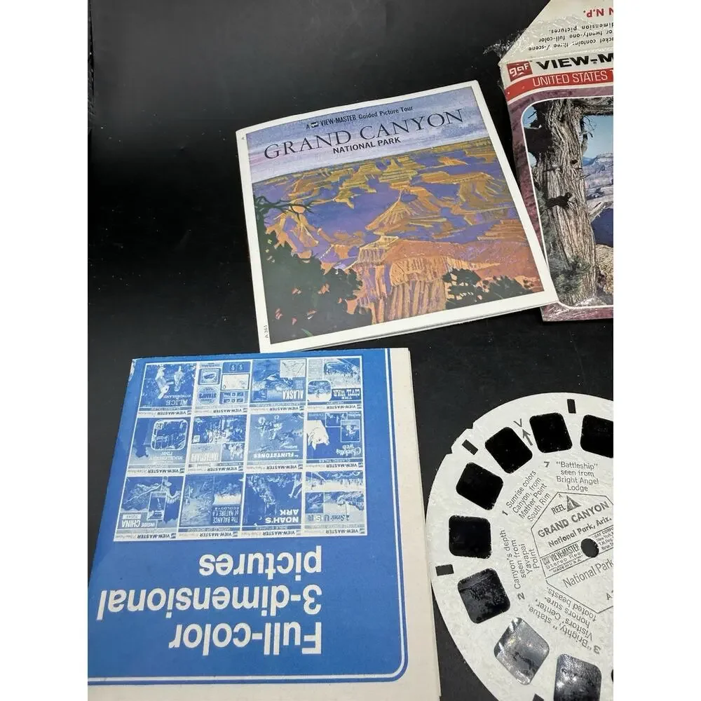 Grand Canyon National Park Set 1 3d View-Master 3 Reel Packet Complete Set